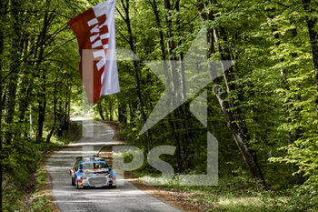 2022-04-21 - 20 LEFEBVRE Stephane (fra), MALFOY Andy (fra), Citroen C3, action during the Croatia Rally 2022, 3rd round of the 2022 WRC World Rally Car Championship, from April 21 to 24, 2022 at Zagreb, Croatia - CROATIA RALLY 2022, 3RD ROUND OF THE 2022 WRC WORLD RALLY CAR CHAMPIONSHIP - RALLY - MOTORS