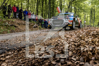 2022-04-21 - 20 LEFEBVRE Stephane (fra), MALFOY Andy (fra), Citroen C3, action during the Croatia Rally 2022, 3rd round of the 2022 WRC World Rally Car Championship, from April 21 to 24, 2022 at Zagreb, Croatia - CROATIA RALLY 2022, 3RD ROUND OF THE 2022 WRC WORLD RALLY CAR CHAMPIONSHIP - RALLY - MOTORS