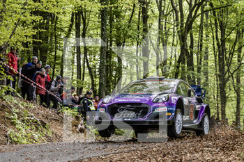 2022-04-21 - 07 LOUBET Pierre-Louis (era), LANDAIS Vincent (far), M-Sport Ford World Rally Team, Ford Puma Rally 1, action during the Croatia Rally 2022, 3rd round of the 2022 WRC World Rally Car Championship, from April 21 to 24, 2022 at Zagreb, Croatia - CROATIA RALLY 2022, 3RD ROUND OF THE 2022 WRC WORLD RALLY CAR CHAMPIONSHIP - RALLY - MOTORS
