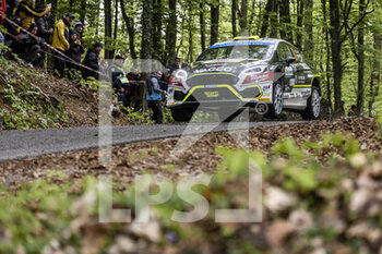 2022-04-21 - 25 CAIS Erik (cze), TESINSKY Petr (cze), Ford Fiesta Mk II, action during the Croatia Rally 2022, 3rd round of the 2022 WRC World Rally Car Championship, from April 21 to 24, 2022 at Zagreb, Croatia - CROATIA RALLY 2022, 3RD ROUND OF THE 2022 WRC WORLD RALLY CAR CHAMPIONSHIP - RALLY - MOTORS