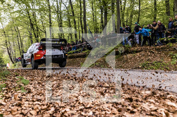 2022-04-21 - 04 LAPPI Esapekka (fin), FERM Janne (fin), Toyota Gazoo Racing WRT, Toyota GR Yaris Rally 1, action during the Croatia Rally 2022, 3rd round of the 2022 WRC World Rally Car Championship, from April 21 to 24, 2022 at Zagreb, Croatia - CROATIA RALLY 2022, 3RD ROUND OF THE 2022 WRC WORLD RALLY CAR CHAMPIONSHIP - RALLY - MOTORS