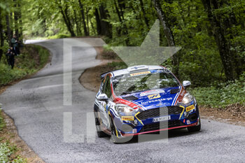 2022-04-21 - 54 PAJARI Sami (fin), MALKONEN Enni (fin), Ford Fiesta Rally3, action during the Croatia Rally 2022, 3rd round of the 2022 WRC World Rally Car Championship, from April 21 to 24, 2022 at Zagreb, Croatia - CROATIA RALLY 2022, 3RD ROUND OF THE 2022 WRC WORLD RALLY CAR CHAMPIONSHIP - RALLY - MOTORS