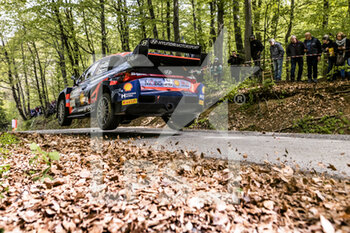 2022-04-21 - 08 TANAK Ott (est), JARVEOJA Martin (est), Hyundai Shell Mobis World Rally Team, Hyundai i20 N Rally 1, action during the Croatia Rally 2022, 3rd round of the 2022 WRC World Rally Car Championship, from April 21 to 24, 2022 at Zagreb, Croatia - CROATIA RALLY 2022, 3RD ROUND OF THE 2022 WRC WORLD RALLY CAR CHAMPIONSHIP - RALLY - MOTORS