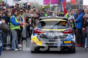 2022-04-21 - 58 FRANCESCHI Jean-Baptiste (fra), GORGUILO Anthony (fra), Ford Fiesta Rally3, action during the Croatia Rally 2022, 3rd round of the 2022 WRC World Rally Car Championship, from April 21 to 24, 2022 at Zagreb, Croatia - CROATIA RALLY 2022, 3RD ROUND OF THE 2022 WRC WORLD RALLY CAR CHAMPIONSHIP - RALLY - MOTORS