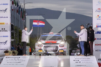 2022-04-21 - 22 CAMILLI Eric (fra), DE LA HAYE Thibault (fra), Citroen C3, action during the Croatia Rally 2022, 3rd round of the 2022 WRC World Rally Car Championship, from April 21 to 24, 2022 at Zagreb, Croatia - CROATIA RALLY 2022, 3RD ROUND OF THE 2022 WRC WORLD RALLY CAR CHAMPIONSHIP - RALLY - MOTORS