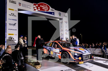 2022-04-21 - 11 NEUVILLE Thierry (bel), WYDAEGHE Martijn (bel), Hyundai Shell Mobis World Rally Team, Hyundai i20 N Rally 1, action during the Croatia Rally 2022, 3rd round of the 2022 WRC World Rally Car Championship, from April 21 to 24, 2022 at Zagreb, Croatia - CROATIA RALLY 2022, 3RD ROUND OF THE 2022 WRC WORLD RALLY CAR CHAMPIONSHIP - RALLY - MOTORS