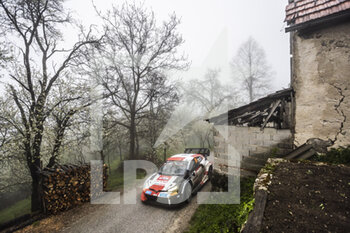 2022-04-22 - 69 ROVANPERA Kalle (fin), HALTTUNEN Jonne (FIN), Toyota Gazoo Racing WRT, Toyota GR Yaris Rally 1, action during the Croatia Rally 2022, 3rd round of the 2022 WRC World Rally Car Championship, from April 21 to 24, 2022 at Zagreb, Croatia - CROATIA RALLY 2022, 3RD ROUND OF THE 2022 WRC WORLD RALLY CAR CHAMPIONSHIP - RALLY - MOTORS