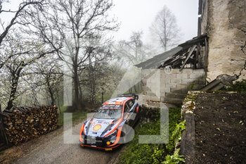 2022-04-22 - 08 TANAK Ott (est), JARVEOJA Martin (est), Hyundai Shell Mobis World Rally Team, Hyundai i20 N Rally 1, action during the Croatia Rally 2022, 3rd round of the 2022 WRC World Rally Car Championship, from April 21 to 24, 2022 at Zagreb, Croatia - CROATIA RALLY 2022, 3RD ROUND OF THE 2022 WRC WORLD RALLY CAR CHAMPIONSHIP - RALLY - MOTORS