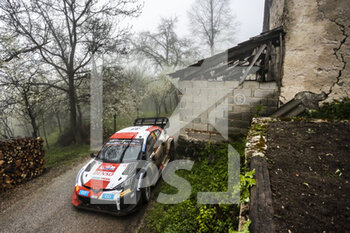 2022-04-22 - 33 EVANS Elfyn (gbr), MARTIN Scott (gbr), Toyota Gazoo Racing WRT, Toyota GR Yaris Rally 1, action during the Croatia Rally 2022, 3rd round of the 2022 WRC World Rally Car Championship, from April 21 to 24, 2022 at Zagreb, Croatia - CROATIA RALLY 2022, 3RD ROUND OF THE 2022 WRC WORLD RALLY CAR CHAMPIONSHIP - RALLY - MOTORS