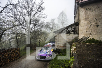 2022-04-22 - 16 FOURMAUX Adrien (fra), CORIA Alexandre (fra), M-Sport Ford World Rally Team, Ford Puma Rally 1, action during the Croatia Rally 2022, 3rd round of the 2022 WRC World Rally Car Championship, from April 21 to 24, 2022 at Zagreb, Croatia - CROATIA RALLY 2022, 3RD ROUND OF THE 2022 WRC WORLD RALLY CAR CHAMPIONSHIP - RALLY - MOTORS