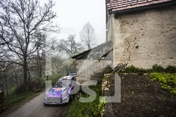 2022-04-22 - 07 LOUBET Pierre-Louis (era), LANDAIS Vincent (far), M-Sport Ford World Rally Team, Ford Puma Rally 1, action during the Croatia Rally 2022, 3rd round of the 2022 WRC World Rally Car Championship, from April 21 to 24, 2022 at Zagreb, Croatia - CROATIA RALLY 2022, 3RD ROUND OF THE 2022 WRC WORLD RALLY CAR CHAMPIONSHIP - RALLY - MOTORS
