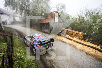 2022-04-22 - 07 LOUBET Pierre-Louis (era), LANDAIS Vincent (far), M-Sport Ford World Rally Team, Ford Puma Rally 1, action during the Croatia Rally 2022, 3rd round of the 2022 WRC World Rally Car Championship, from April 21 to 24, 2022 at Zagreb, Croatia - CROATIA RALLY 2022, 3RD ROUND OF THE 2022 WRC WORLD RALLY CAR CHAMPIONSHIP - RALLY - MOTORS