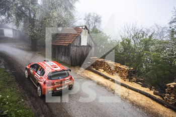 2022-04-22 - 21 ROSSEL Yohan (fra), SARREAUD Valentin (fra), Citroen C3, action during the Croatia Rally 2022, 3rd round of the 2022 WRC World Rally Car Championship, from April 21 to 24, 2022 at Zagreb, Croatia - CROATIA RALLY 2022, 3RD ROUND OF THE 2022 WRC WORLD RALLY CAR CHAMPIONSHIP - RALLY - MOTORS