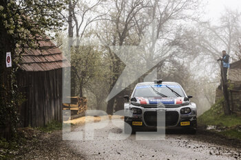 2022-04-22 - 32 JOHNSTON Sean (use), KIHURANI Alexander (usa), Citroen C3, action during the Croatia Rally 2022, 3rd round of the 2022 WRC World Rally Car Championship, from April 21 to 24, 2022 at Zagreb, Croatia - CROATIA RALLY 2022, 3RD ROUND OF THE 2022 WRC WORLD RALLY CAR CHAMPIONSHIP - RALLY - MOTORS
