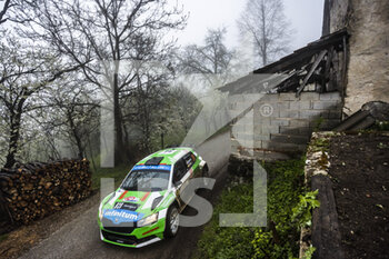 2022-04-22 - 34 GUERRA Benito (mex), CUE Daniel (esp), Skoda Fabia Evo, action during the Croatia Rally 2022, 3rd round of the 2022 WRC World Rally Car Championship, from April 21 to 24, 2022 at Zagreb, Croatia - CROATIA RALLY 2022, 3RD ROUND OF THE 2022 WRC WORLD RALLY CAR CHAMPIONSHIP - RALLY - MOTORS