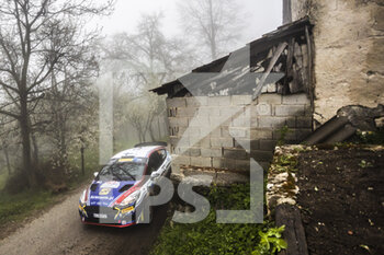 2022-04-22 - 54 PAJARI Sami (fin), MALKONEN Enni (fin), Ford Fiesta Rally3, action during the Croatia Rally 2022, 3rd round of the 2022 WRC World Rally Car Championship, from April 21 to 24, 2022 at Zagreb, Croatia - CROATIA RALLY 2022, 3RD ROUND OF THE 2022 WRC WORLD RALLY CAR CHAMPIONSHIP - RALLY - MOTORS