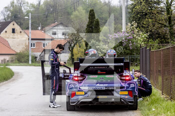 2022-04-23 - LOUBET Pierre-Louis (era), M-Sport Ford World Rally Team, Ford Puma Rally 1, portrait LANDAIS Vincent (far), M-Sport Ford World Rally Team, Ford Puma Rally 1, portrait during the Croatia Rally 2022, 3rd round of the 2022 WRC World Rally Car Championship, from April 21 to 24, 2022 at Zagreb, Croatia - CROATIA RALLY 2022, 3RD ROUND OF THE 2022 WRC WORLD RALLY - RALLY - MOTORS