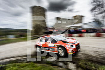 2022-04-23 - 21 ROSSEL Yohan (fra), SARREAUD Valentin (fra), Citroen C3, action during the Croatia Rally 2022, 3rd round of the 2022 WRC World Rally Car Championship, from April 21 to 24, 2022 at Zagreb, Croatia - CROATIA RALLY 2022, 3RD ROUND OF THE 2022 WRC WORLD RALLY - RALLY - MOTORS