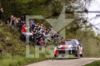 2022-04-23 - 33 EVANS Elfyn (gbr), MARTIN Scott (gbr), Toyota Gazoo Racing WRT, Toyota GR Yaris Rally 1, action during the Croatia Rally 2022, 3rd round of the 2022 WRC World Rally Car Championship, from April 21 to 24, 2022 at Zagreb, Croatia - CROATIA RALLY 2022, 3RD ROUND OF THE 2022 WRC WORLD RALLY - RALLY - MOTORS
