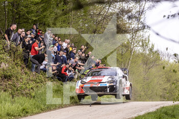 2022-04-23 - 69 ROVANPERA Kalle (fin), HALTTUNEN Jonne (FIN), Toyota Gazoo Racing WRT, Toyota GR Yaris Rally 1, action during the Croatia Rally 2022, 3rd round of the 2022 WRC World Rally Car Championship, from April 21 to 24, 2022 at Zagreb, Croatia - CROATIA RALLY 2022, 3RD ROUND OF THE 2022 WRC WORLD RALLY - RALLY - MOTORS