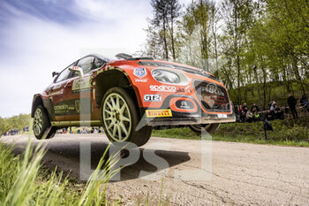 2022-04-23 - 21 ROSSEL Yohan (fra), SARREAUD Valentin (fra), Citroen C3, action during the Croatia Rally 2022, 3rd round of the 2022 WRC World Rally Car Championship, from April 21 to 24, 2022 at Zagreb, Croatia - CROATIA RALLY 2022, 3RD ROUND OF THE 2022 WRC WORLD RALLY - RALLY - MOTORS