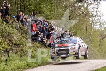 2022-04-23 - 22 CAMILLI Eric (fra), DE LA HAYE Thibault (fra), Citroen C3, action during the Croatia Rally 2022, 3rd round of the 2022 WRC World Rally Car Championship, from April 21 to 24, 2022 at Zagreb, Croatia - CROATIA RALLY 2022, 3RD ROUND OF THE 2022 WRC WORLD RALLY - RALLY - MOTORS
