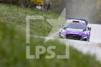 2022-04-24 - 07 LOUBET Pierre-Louis (era), LANDAIS Vincent (far), M-Sport Ford World Rally Team, Ford Puma Rally 1, action during the Croatia Rally 2022, 3rd round of the 2022 WRC World Rally Car Championship, from April 21 to 24, 2022 at Zagreb, Croatia - CROATIA RALLY 2022, 3RD ROUND OF THE 2022 WRC WORLD RALLY CAR CHAMPIONSHIP - RALLY - MOTORS