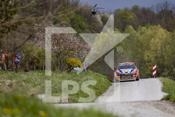 2022-04-24 - 08 TANAK Ott (est), JARVEOJA Martin (est), Hyundai Shell Mobis World Rally Team, Hyundai i20 N Rally 1, action during the Croatia Rally 2022, 3rd round of the 2022 WRC World Rally Car Championship, from April 21 to 24, 2022 at Zagreb, Croatia - CROATIA RALLY 2022, 3RD ROUND OF THE 2022 WRC WORLD RALLY CAR CHAMPIONSHIP - RALLY - MOTORS