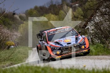 2022-04-24 - 08 TANAK Ott (est), JARVEOJA Martin (est), Hyundai Shell Mobis World Rally Team, Hyundai i20 N Rally 1, action during the Croatia Rally 2022, 3rd round of the 2022 WRC World Rally Car Championship, from April 21 to 24, 2022 at Zagreb, Croatia - CROATIA RALLY 2022, 3RD ROUND OF THE 2022 WRC WORLD RALLY CAR CHAMPIONSHIP - RALLY - MOTORS
