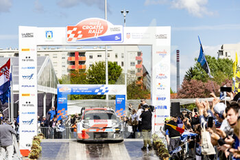 2022-04-24 - podium, portrait during the Croatia Rally 2022, 3rd round of the 2022 WRC World Rally Car Championship, from April 21 to 24, 2022 at Zagreb, Croatia - CROATIA RALLY 2022, 3RD ROUND OF THE 2022 WRC WORLD RALLY CAR CHAMPIONSHIP - RALLY - MOTORS