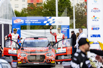 2022-04-24 - ROSSEL Yohan (fra), Citroen C3, portrait SARREAUD Valentin (fra), Citroen C3, portrait during the Croatia Rally 2022, 3rd round of the 2022 WRC World Rally Car Championship, from April 21 to 24, 2022 at Zagreb, Croatia - CROATIA RALLY 2022, 3RD ROUND OF THE 2022 WRC WORLD RALLY CAR CHAMPIONSHIP - RALLY - MOTORS