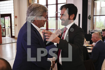 2022-05-18 - SAINZ Carlos, BEN SULAYEM Mohammed, FIA president, portrait, WRC Gala 50th anniversary during the Rally de Portugal 2022, 4th round of the 2022 WRC World Rally Car Championship, from May 19 to 22, 2022 at Matosinhos, Portugal - RALLY DE PORTUGAL 2022, 4TH ROUND OF THE 2022 WRC WORLD RALLY CAR CHAMPIONSHIP - RALLY - MOTORS