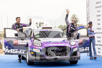 2022-06-05 - GREENSMITH Gus (gbr), M-Sport Ford World Rally Team, Ford Puma Rally1, ANDERSSON Jonas (swe), M-Sport Ford World Rally Team, Ford Puma Rally1, portrait during the Rally Italia Sardegna 2022, 5th round of the 2022 WRC World Rally Car Championship, from June 2 to 5, 2022 at Alghero, Italy - AUTO - WRC - RALLY ITALIA SARDEGNA 2022 - RALLY - MOTORS