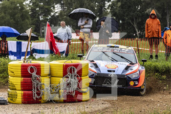 2022-07-14 - 02 SOLBERG Olivier (swe), EDMONDSON Elliot (gbr), Hyundai Shell Mobis World Rally Team, Hyundai i20 N Rally 1, action during the Rally Estonia 2022, 7th round of the 2022 WRC World Rally Car Championship, from July 14 to 17, 2022 at Tartu, Estonia - AUTO - WRC - RALLY ESTONIA 2022 - RALLY - MOTORS