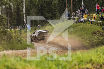 2022-07-14 - 07 LOUBET Pierre-Louis (era), LANDAIS Vincent (far), M-Sport Ford World Rally Team, Ford Puma Rally 1, action during the Rally Estonia 2022, 7th round of the 2022 WRC World Rally Car Championship, from July 14 to 17, 2022 at Tartu, Estonia - AUTO - WRC - RALLY ESTONIA 2022 - RALLY - MOTORS