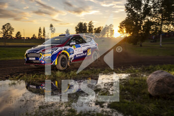 2022-07-14 - 45 PAJARI Sami (fin), MALKONEN Enni (fin), Ford Fiesta Rally3, action during the Rally Estonia 2022, 7th round of the 2022 WRC World Rally Car Championship, from July 14 to 17, 2022 at Tartu, Estonia - AUTO - WRC - RALLY ESTONIA 2022 - RALLY - MOTORS