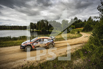 2022-07-17 - 02 SOLBERG Olivier (swe), EDMONDSON Elliot (gbr), Hyundai Shell Mobis World Rally Team, Hyundai i20 N Rally 1, action during the Rally Estonia 2022, 7th round of the 2022 WRC World Rally Car Championship, from July 14 to 17, 2022 at Tartu, Estonia - AUTO - WRC - RALLY ESTONIA 2022 - RALLY - MOTORS