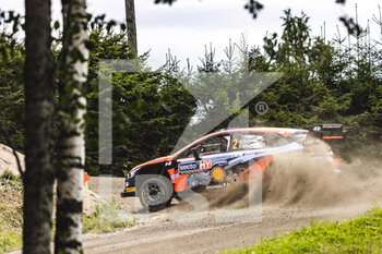 2022-08-04 - 02 SOLBERG Olivier (swe), EDMONDSON Elliot (gbr), Hyundai Shell Mobis World Rally Team, Hyundai i20 N Rally 1, action during the Rally Finland 2022, 8th round of the 2022 WRC World Rally Car Championship, from August 4 to 7, 2022 at Jyvaskyla, Finland - AUTO - WRC - RALLY FINLAND 2022 - RALLY - MOTORS