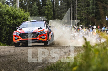 2022-08-04 - 34 ZALDIVAR Fabrizio (pry), DEL BARRIO Carlos (esp), Hyundai i20N, action during the Rally Finland 2022, 8th round of the 2022 WRC World Rally Car Championship, from August 4 to 7, 2022 at Jyvaskyla, Finland - AUTO - WRC - RALLY FINLAND 2022 - RALLY - MOTORS