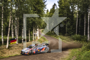 2022-08-04 - 08 TANAK Ott (est), JARVEOJA Martin (est), Hyundai Shell Mobis World Rally Team, Hyundai i20 N Rally 1, action during the Rally Finland 2022, 8th round of the 2022 WRC World Rally Car Championship, from August 4 to 7, 2022 at Jyvaskyla, Finland - AUTO - WRC - RALLY FINLAND 2022 - RALLY - MOTORS