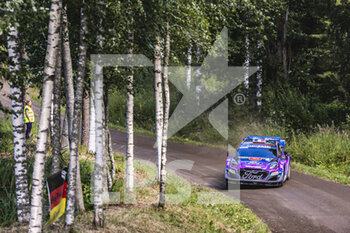 2022-08-04 - 07 LOUBET Pierre-Louis (era), LANDAIS Vincent (far), M-Sport Ford World Rally Team, Ford Puma Rally 1, action during the Rally Finland 2022, 8th round of the 2022 WRC World Rally Car Championship, from August 4 to 7, 2022 at Jyvaskyla, Finland - AUTO - WRC - RALLY FINLAND 2022 - RALLY - MOTORS