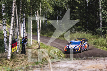 2022-08-04 - 11 NEUVILLE Thierry (bel), WYDAEGHE Martijn (bel), Hyundai Shell Mobis World Rally Team, Hyundai i20 N Rally 1, action during the Rally Finland 2022, 8th round of the 2022 WRC World Rally Car Championship, from August 4 to 7, 2022 at Jyvaskyla, Finland - AUTO - WRC - RALLY FINLAND 2022 - RALLY - MOTORS