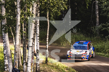 2022-08-04 - 27 PAJARI Sami (fin), MALKONEN Enni (fin), Skoda Fabia Evo, action during the Rally Finland 2022, 8th round of the 2022 WRC World Rally Car Championship, from August 4 to 7, 2022 at Jyvaskyla, Finland - AUTO - WRC - RALLY FINLAND 2022 - RALLY - MOTORS