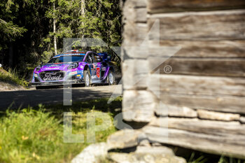 2022-08-05 - 07 LOUBET Pierre-Louis (era), LANDAIS Vincent (far), M-Sport Ford World Rally Team, Ford Puma Rally 1, action during the Rally Finland 2022, 8th round of the 2022 WRC World Rally Car Championship, from August 4 to 7, 2022 at Jyvaskyla, Finland - AUTO - WRC - RALLY FINLAND 2022 - RALLY - MOTORS