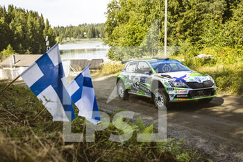 2022-08-05 - 20 LINDHOLM Emil (fin), HAMALAINEN Reeta (fin), Toksport WRT 2, Skoda Fabia Evo, action during the Rally Finland 2022, 8th round of the 2022 WRC World Rally Car Championship, from August 4 to 7, 2022 at Jyvaskyla, Finland - AUTO - WRC - RALLY FINLAND 2022 - RALLY - MOTORS