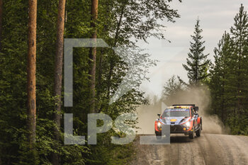 2022-08-05 - 11 NEUVILLE Thierry (bel), WYDAEGHE Martijn (bel), Hyundai Shell Mobis World Rally Team, Hyundai i20 N Rally 1, action during the Rally Finland 2022, 8th round of the 2022 WRC World Rally Car Championship, from August 4 to 7, 2022 at Jyvaskyla, Finland - AUTO - WRC - RALLY FINLAND 2022 - RALLY - MOTORS