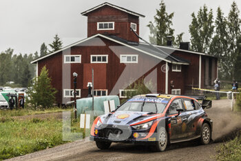 2022-08-06 - 08 TANAK Ott (est), JARVEOJA Martin (est), Hyundai Shell Mobis World Rally Team, Hyundai i20 N Rally 1, action during the Rally Finland 2022, 8th round of the 2022 WRC World Rally Car Championship, from August 4 to 7, 2022 at Jyvaskyla, Finland - AUTO - WRC - RALLY FINLAND 2022 - RALLY - MOTORS