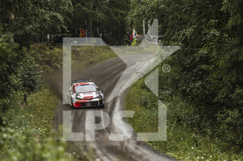 2022-08-06 - 18 KATSUTA Takamoto (jpn), JOHNSTON Aaron (irl), Toyota Gazoo Racing WRT, Toyota GR Yaris Rally 1, action during the Rally Finland 2022, 8th round of the 2022 WRC World Rally Car Championship, from August 4 to 7, 2022 at Jyvaskyla, Finland - AUTO - WRC - RALLY FINLAND 2022 - RALLY - MOTORS