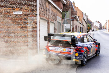 2022-08-18 - 02 SOLBERG Olivier (swe), EDMONDSON Elliot (gbr), Hyundai Shell Mobis World Rally Team, Hyundai i20 N Rally 1, action during the Ypres Rally Belgium 2022, 9th round of the 2022 WRC World Rally Car Championship, from August 18 to 21, 2022 at Ypres, Belgium - AUTO - WRC - YPRES RALLY BELGIUM 2022 - RALLY - MOTORS
