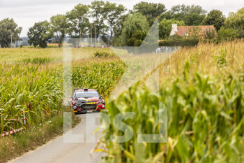2022-08-19 - 24 LEFEBVRE Stephane (fra), MALFOY Andy (fra), Citroen C3, action during the Ypres Rally Belgium 2022, 9th round of the 2022 WRC World Rally Car Championship, from August 18 to 21, 2022 at Ypres, Belgium - AUTO - WRC - YPRES RALLY BELGIUM 2022 - RALLY - MOTORS